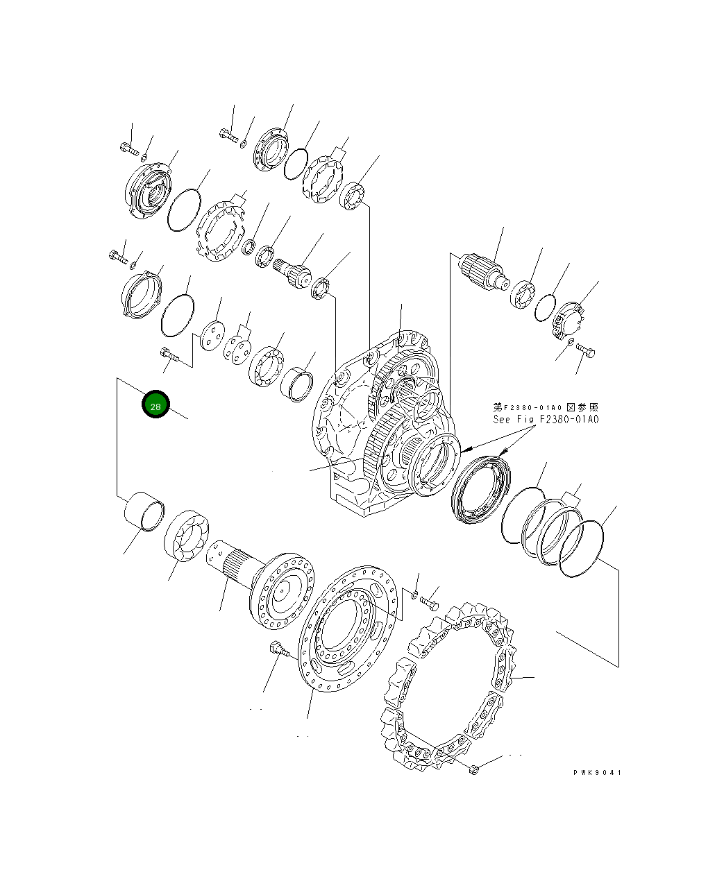 Болт 01010-82475 Komatsu