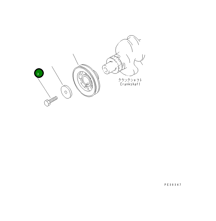 Болт 6130-32-1420  Komatsu