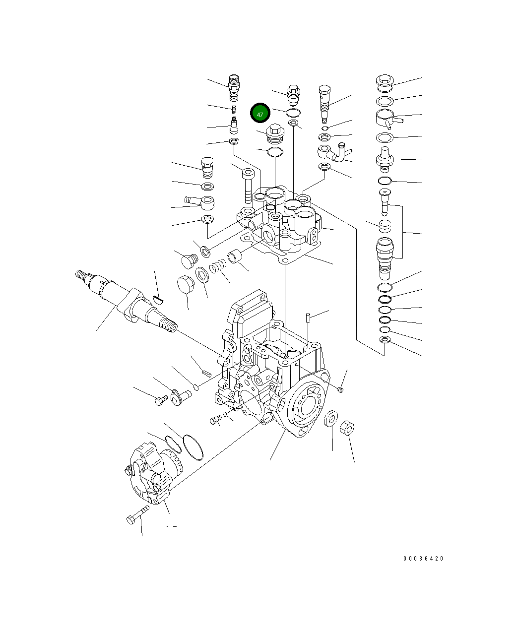 Кольцо уплотнительное (O-Ring) YM24356-010180 Komatsu