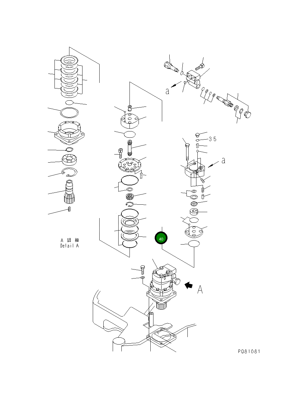 Кольцо YM172175-73670 Komatsu