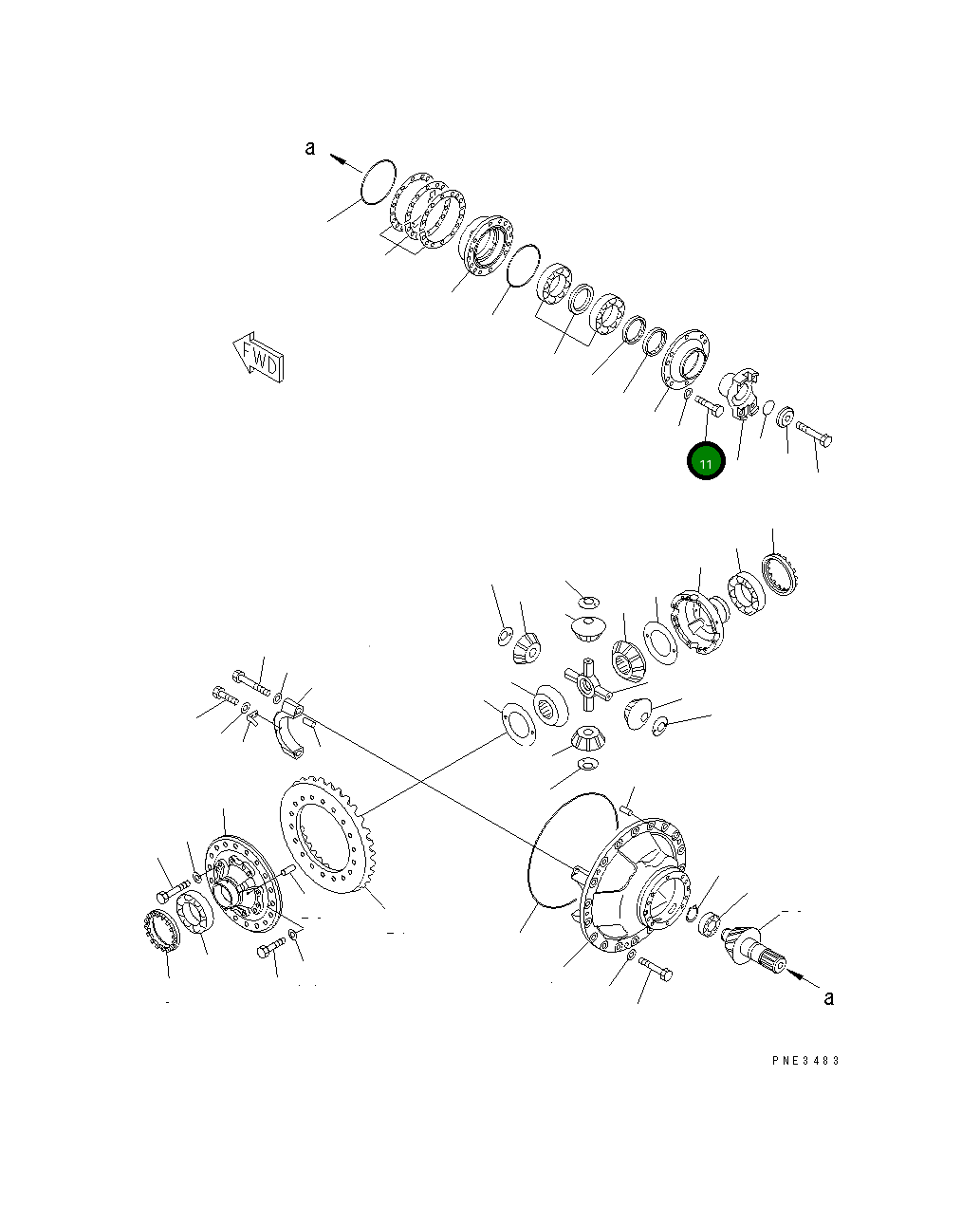 Болт 01010-61665 Komatsu