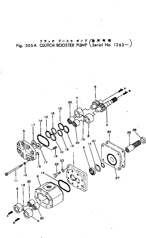 Болт 07426-66080 Komatsu