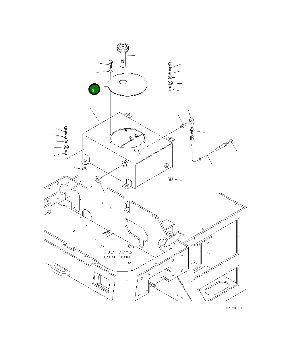 Крышка 258-80-52610 Komatsu