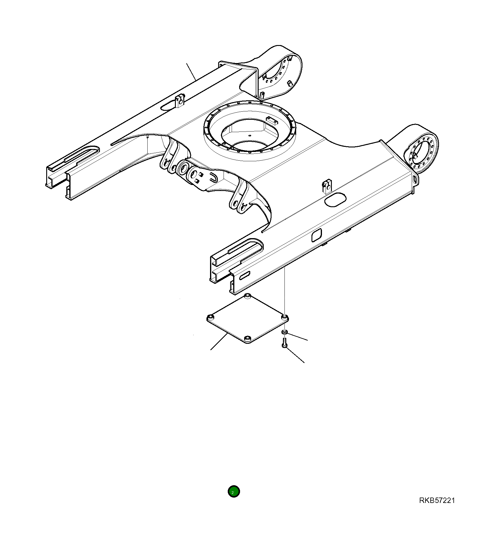 Крышка 21W-30-R7120 Komatsu