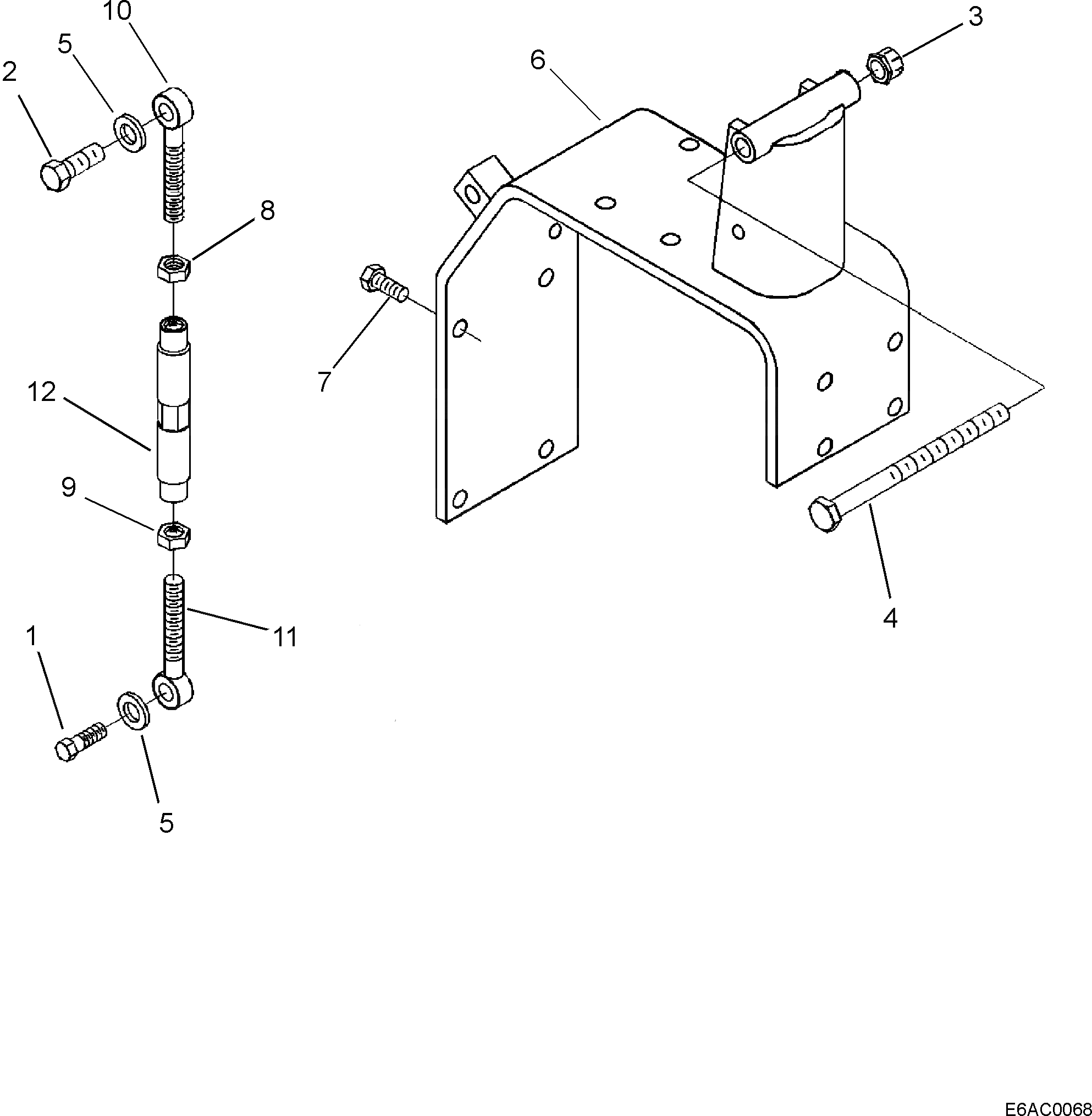 Болт 6216-84-6210  Komatsu
