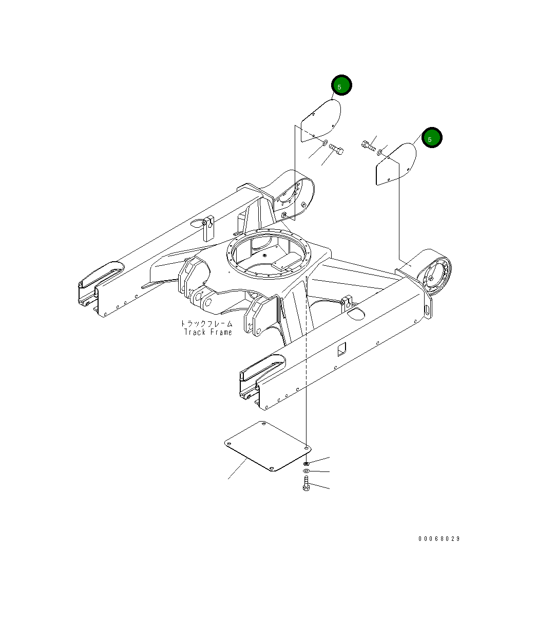Крышка 22L-30-21221  Komatsu