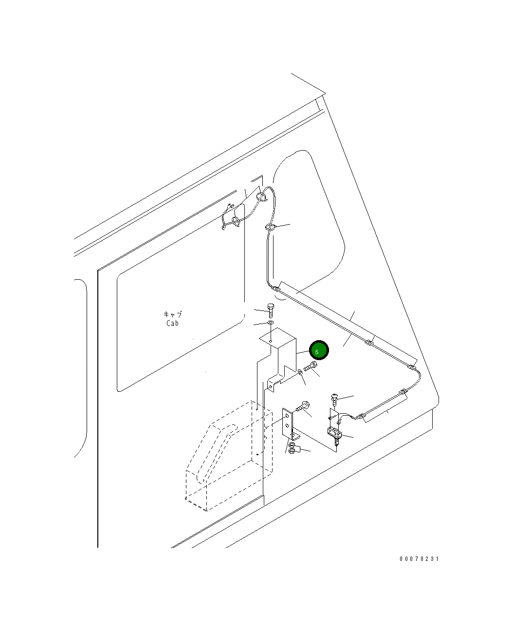 Крышка 567-86-74120  Komatsu
