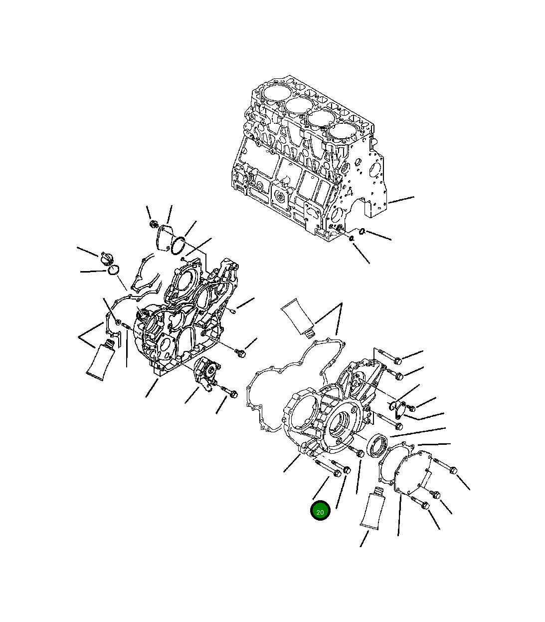 Болт YM261060-80802 Komatsu