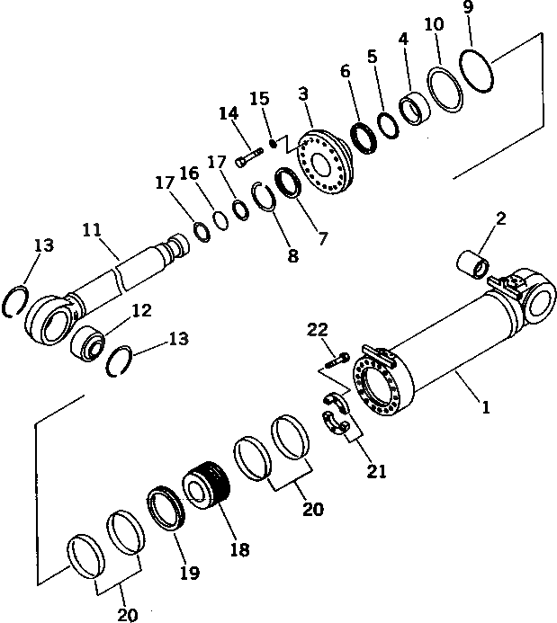 Болт 01011-83660  Komatsu