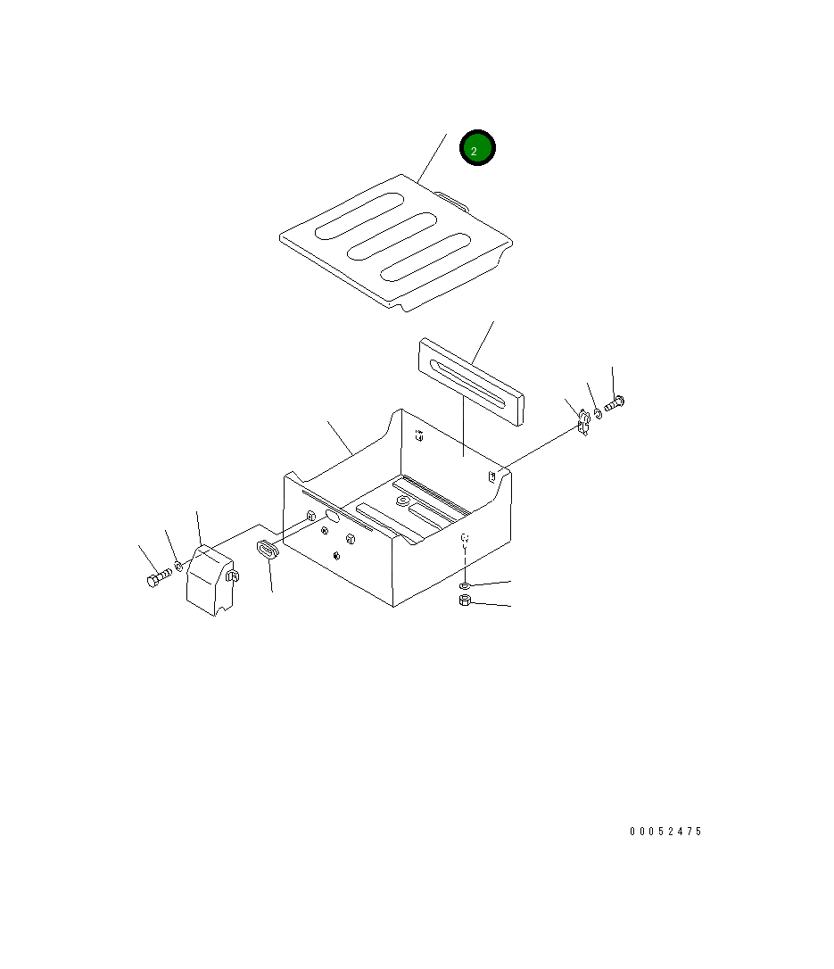 Крышка 176-06-41620 Komatsu