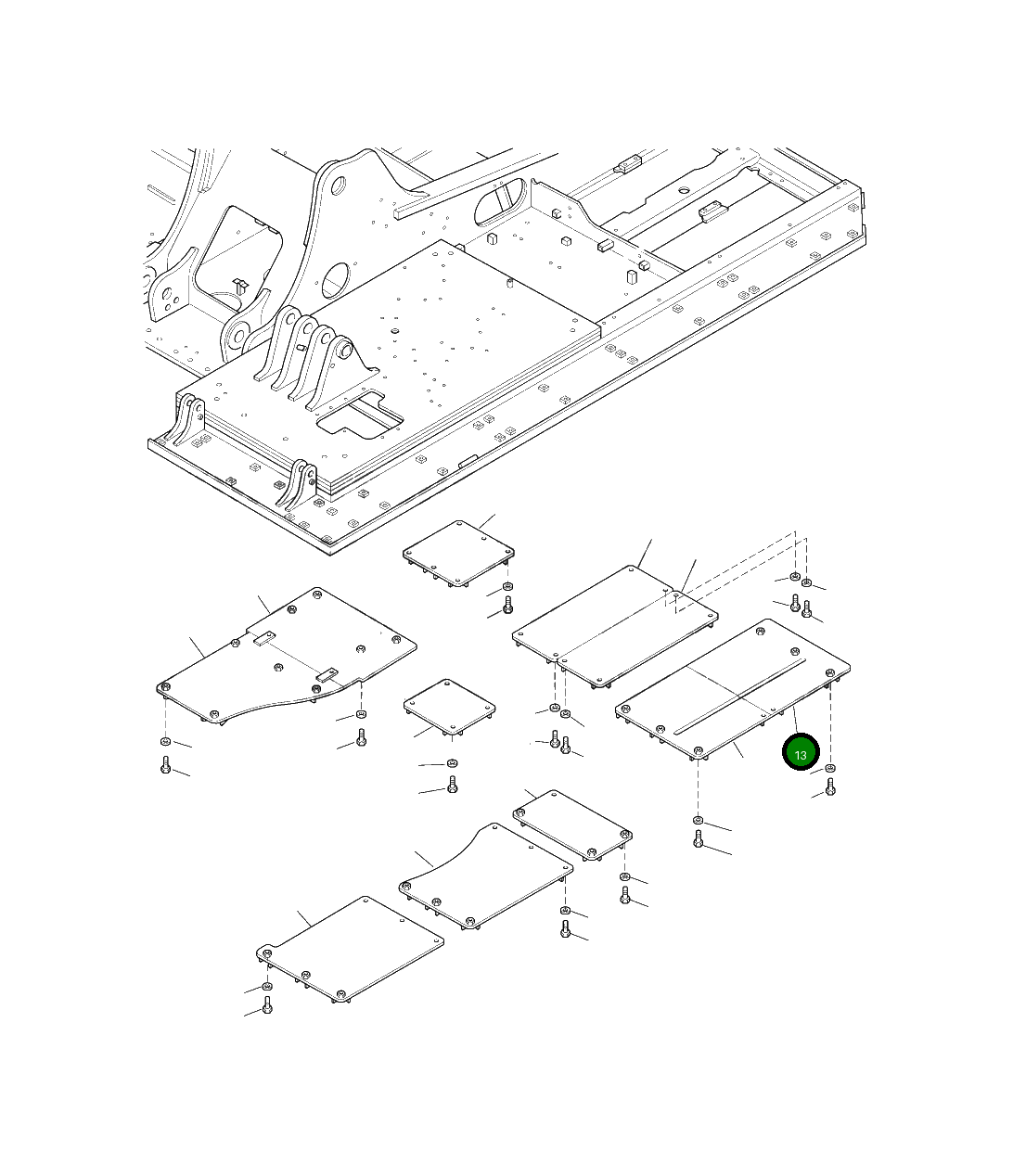 Крышка 206-54-A2630 Komatsu