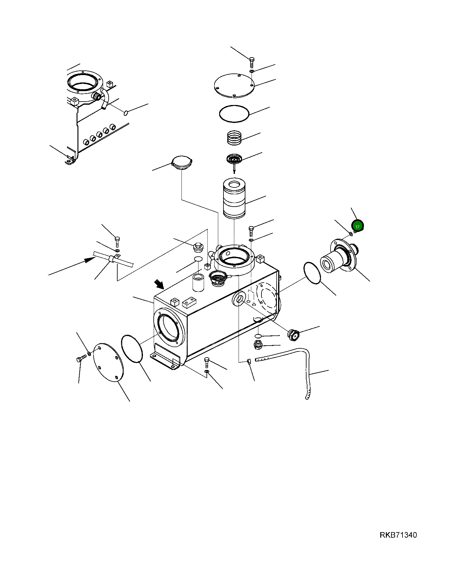 Кольцо уплотнительное (O-Ring) 37B-09-15244 Komatsu
