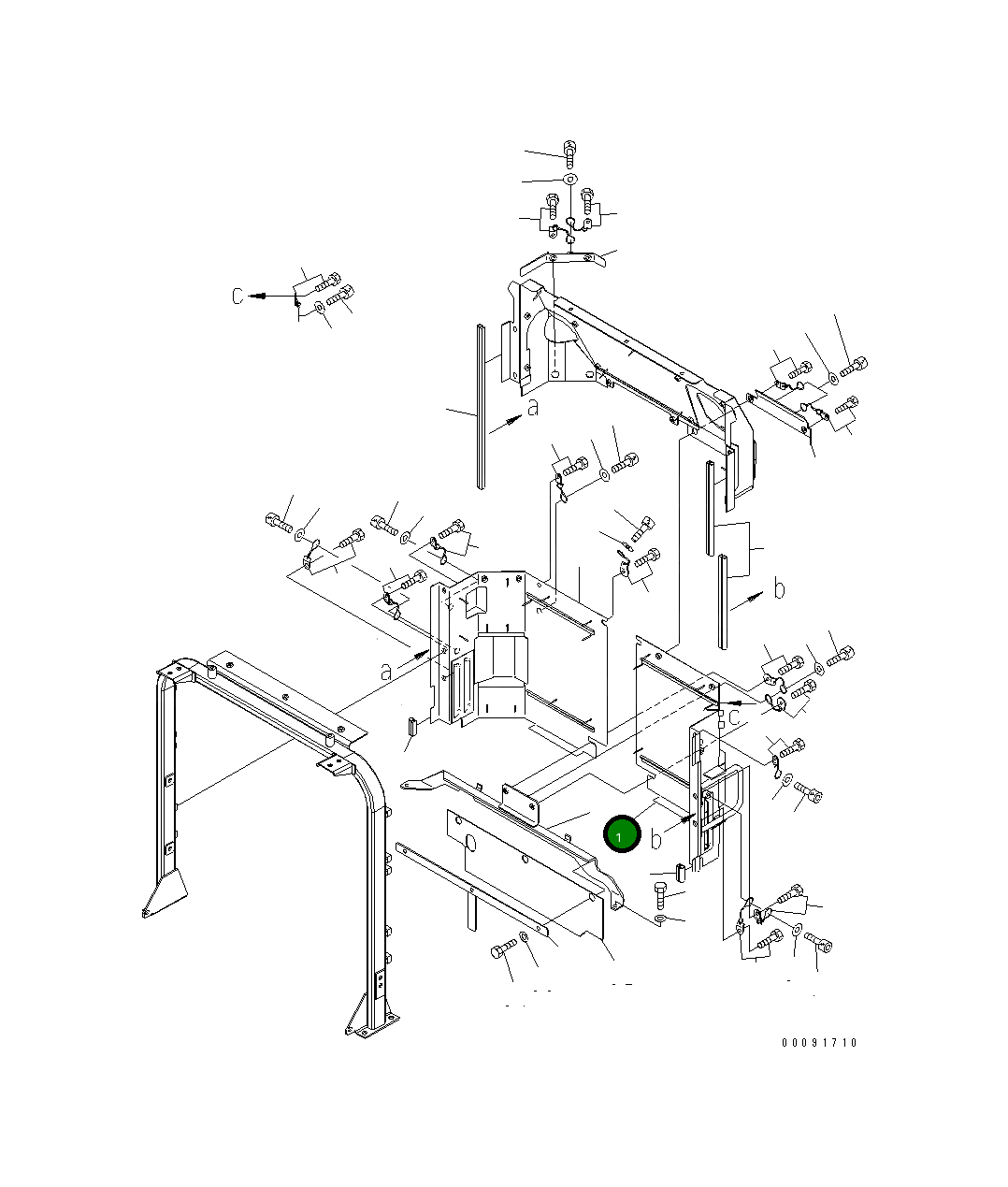 Крышка 421-54-45650 Komatsu