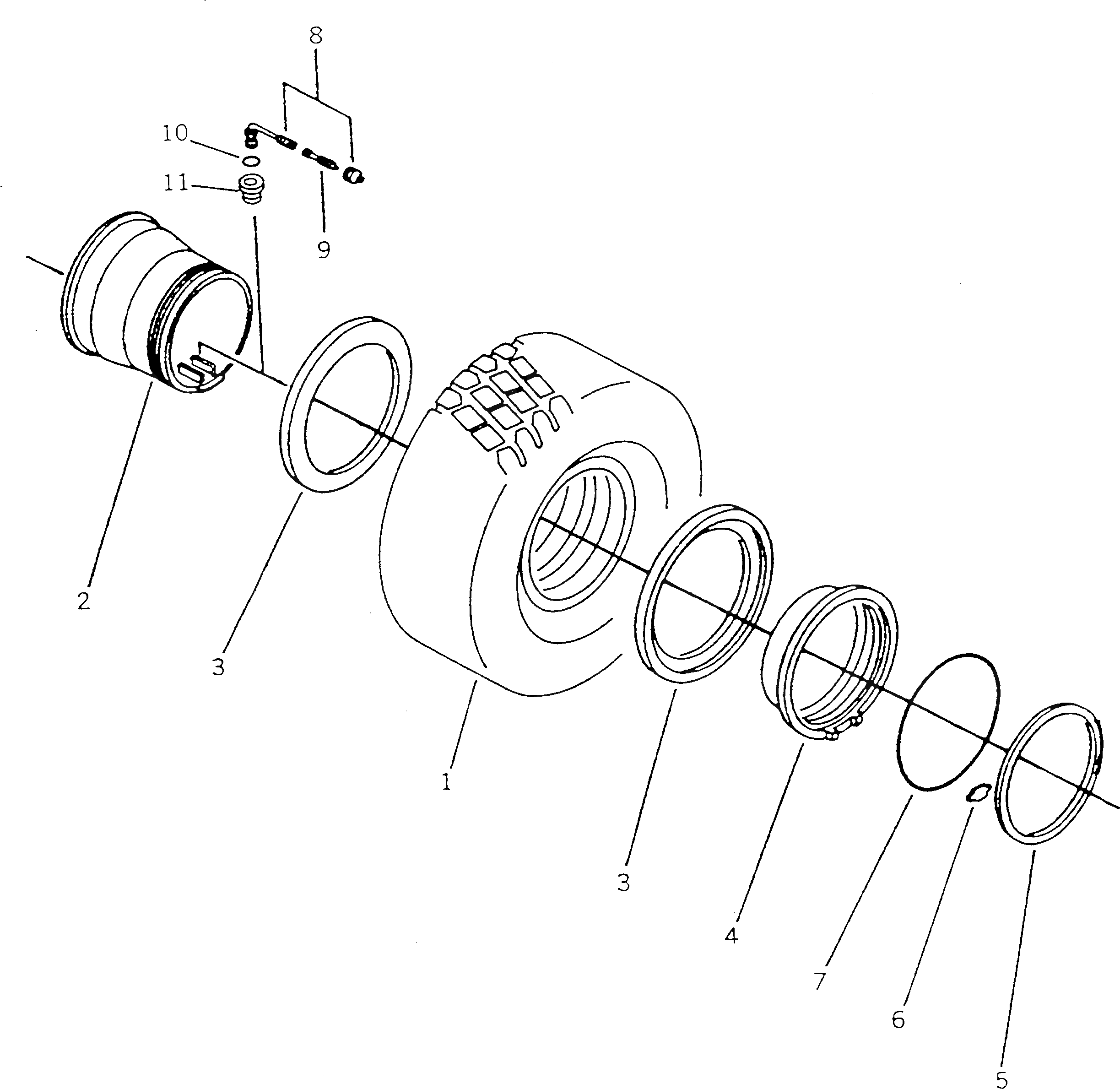 Кольцо уплотнительное (O-Ring) BW153110  Komatsu