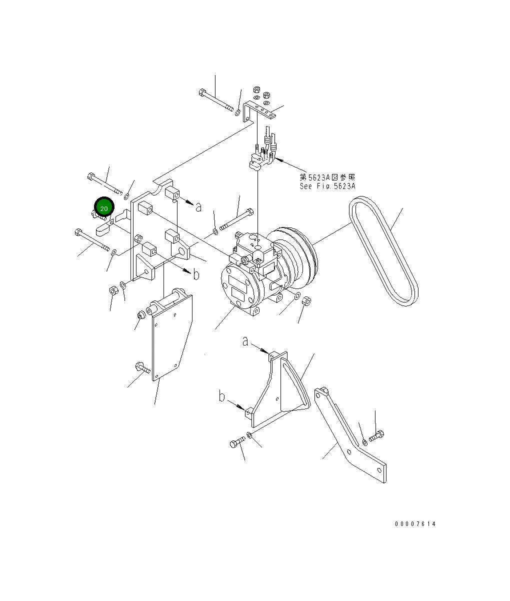 Болт 01435-51020 Komatsu