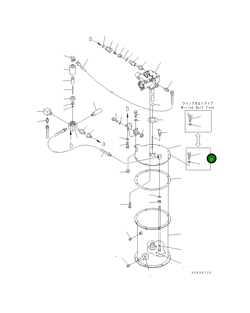 Болт 42C-S95-2410  Komatsu