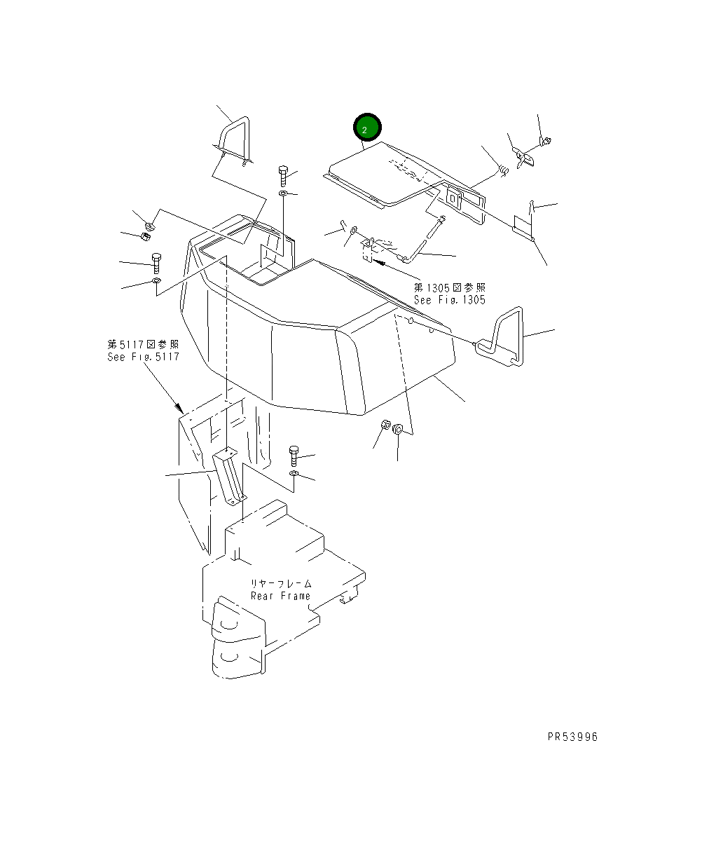 Крышка 26A-99-12740 Komatsu