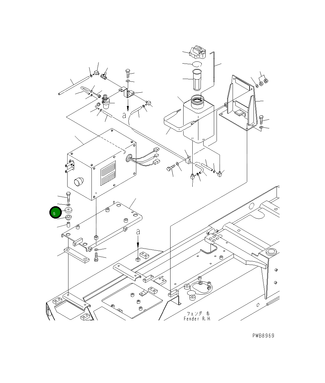 Крышка 195-01-16130 Komatsu