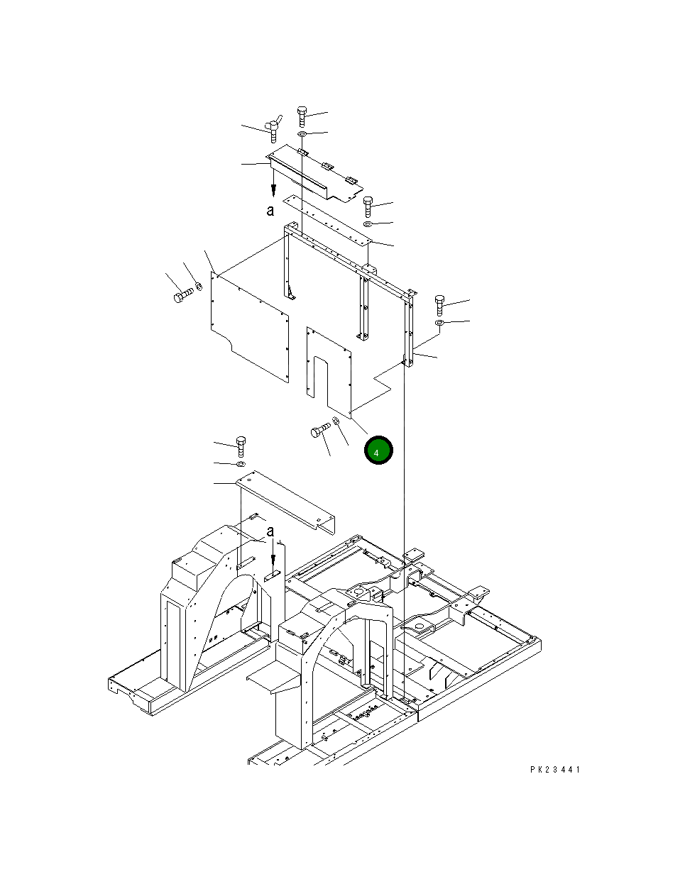 Крышка 8221-54-1230  Komatsu