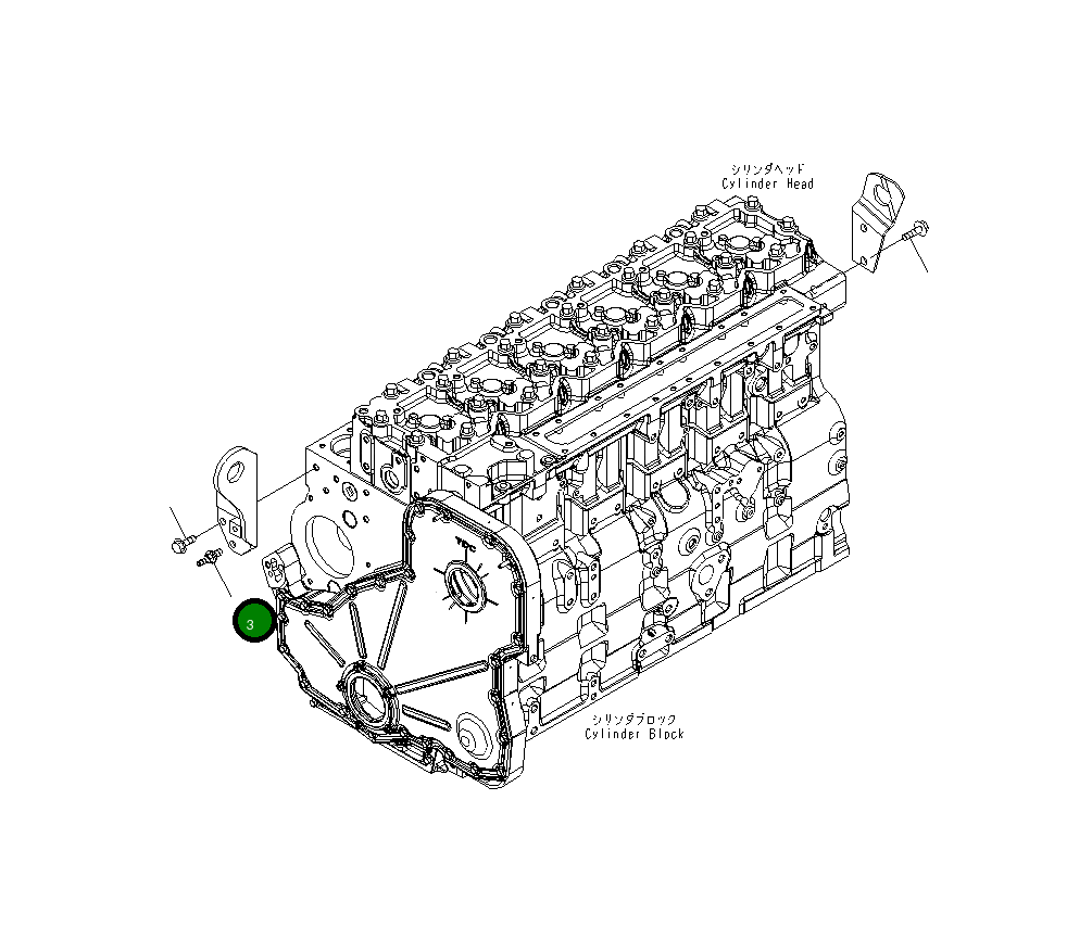 Болт 6745-61-3220 Komatsu