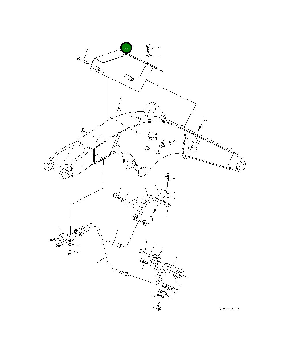 Крышка 22K-959-1140 Komatsu