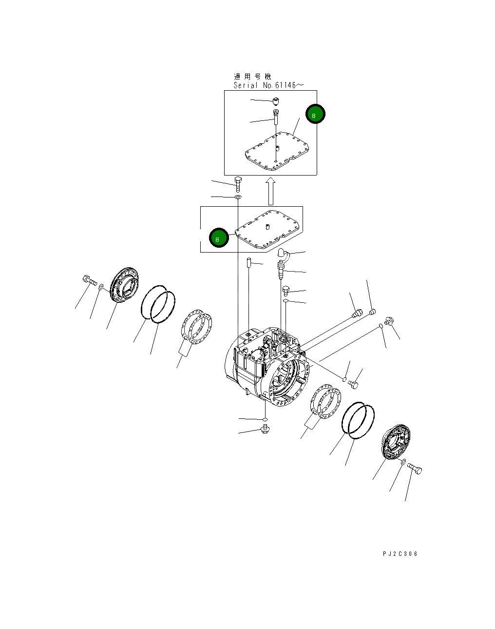 Крышка 423-22-33130 Komatsu
