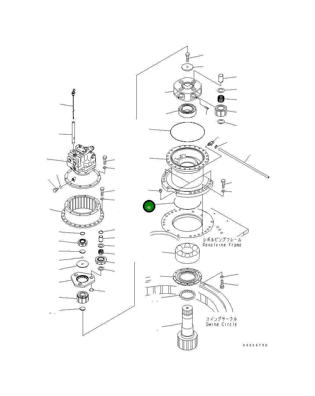 Кольцо уплотнительное (O-Ring) 07000-55335  Komatsu