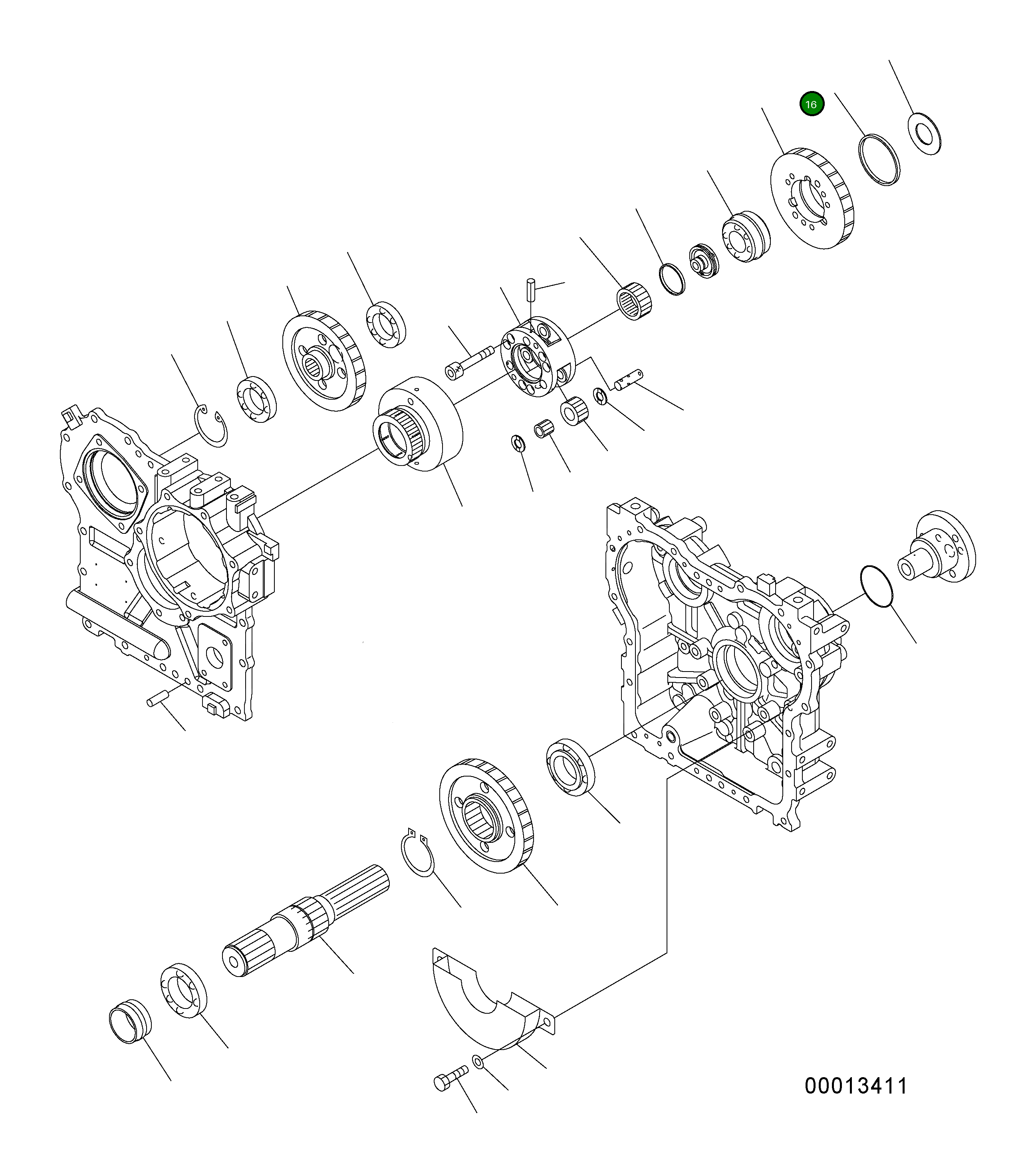 Кольцо 416-17-39420  Komatsu