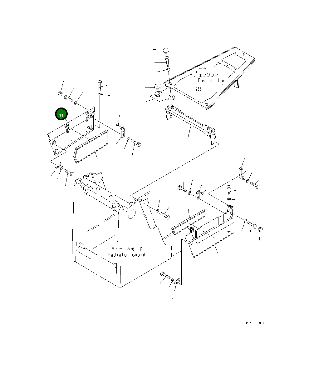 Крышка 14X-54-22341 Komatsu