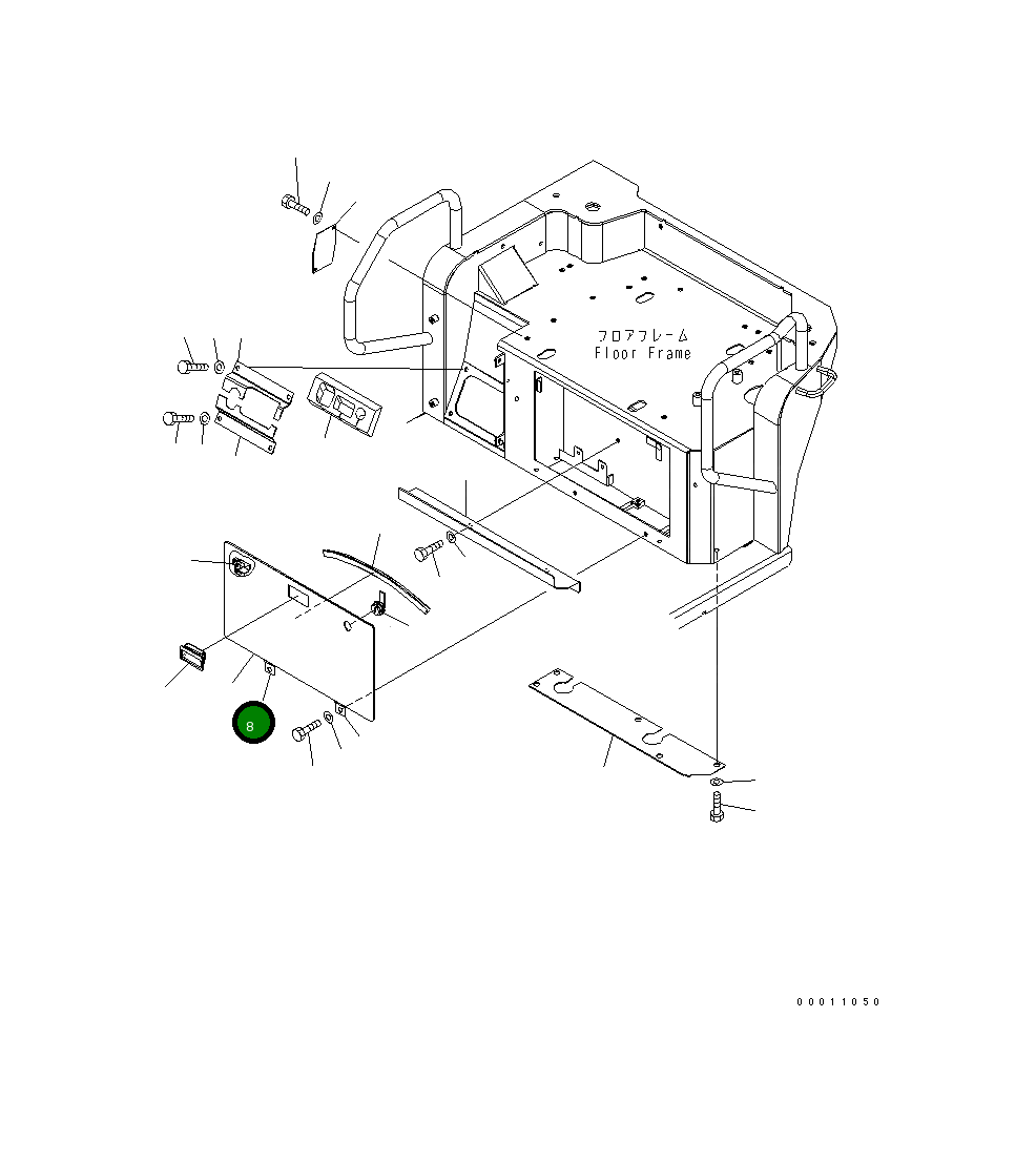 Крышка 22M-54-22361 Komatsu