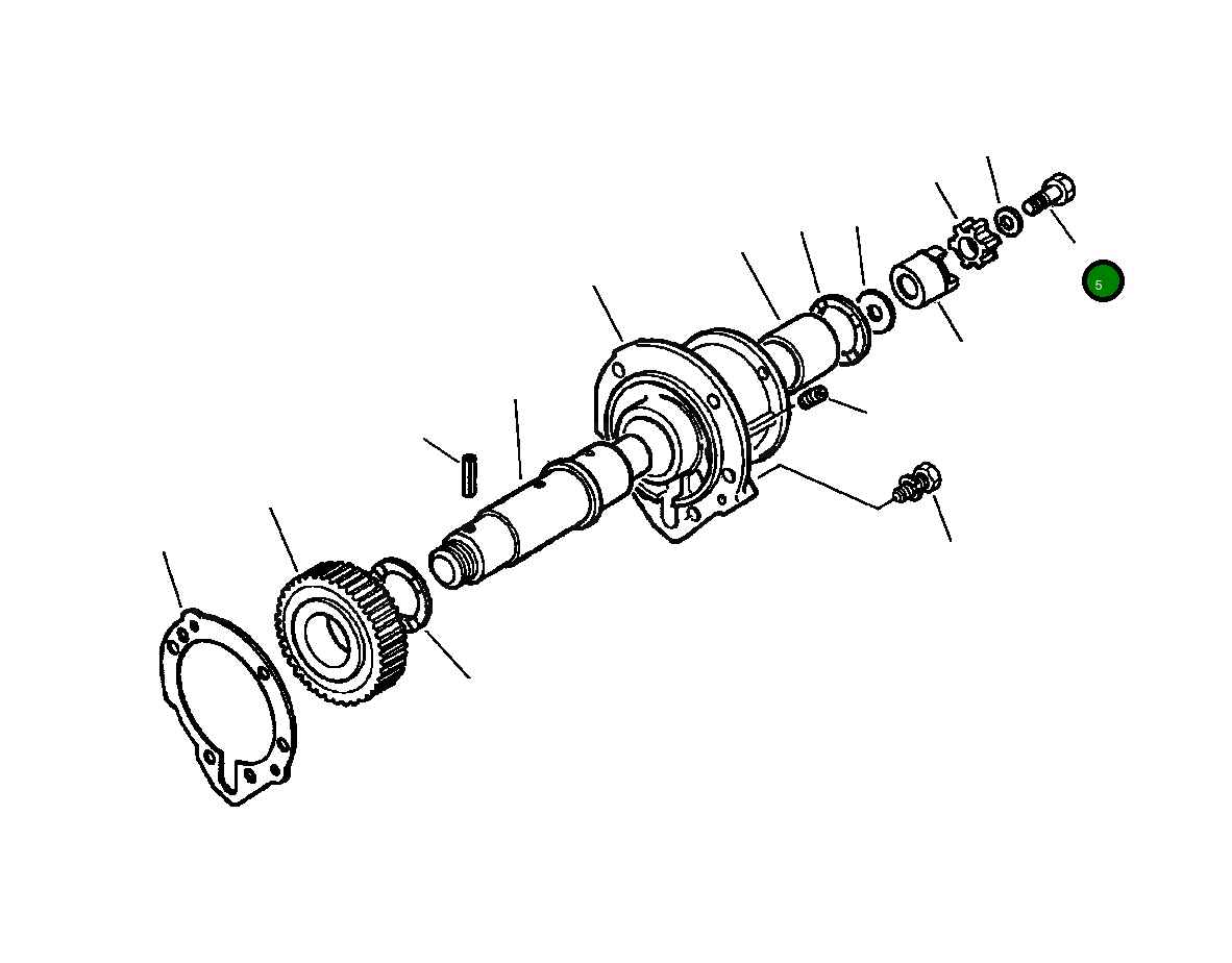 Болт 1238 973 H1 Komatsu