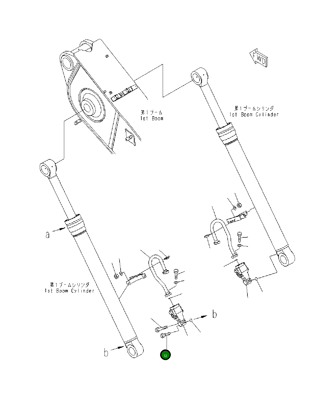 Болт 0143501055 Komatsu