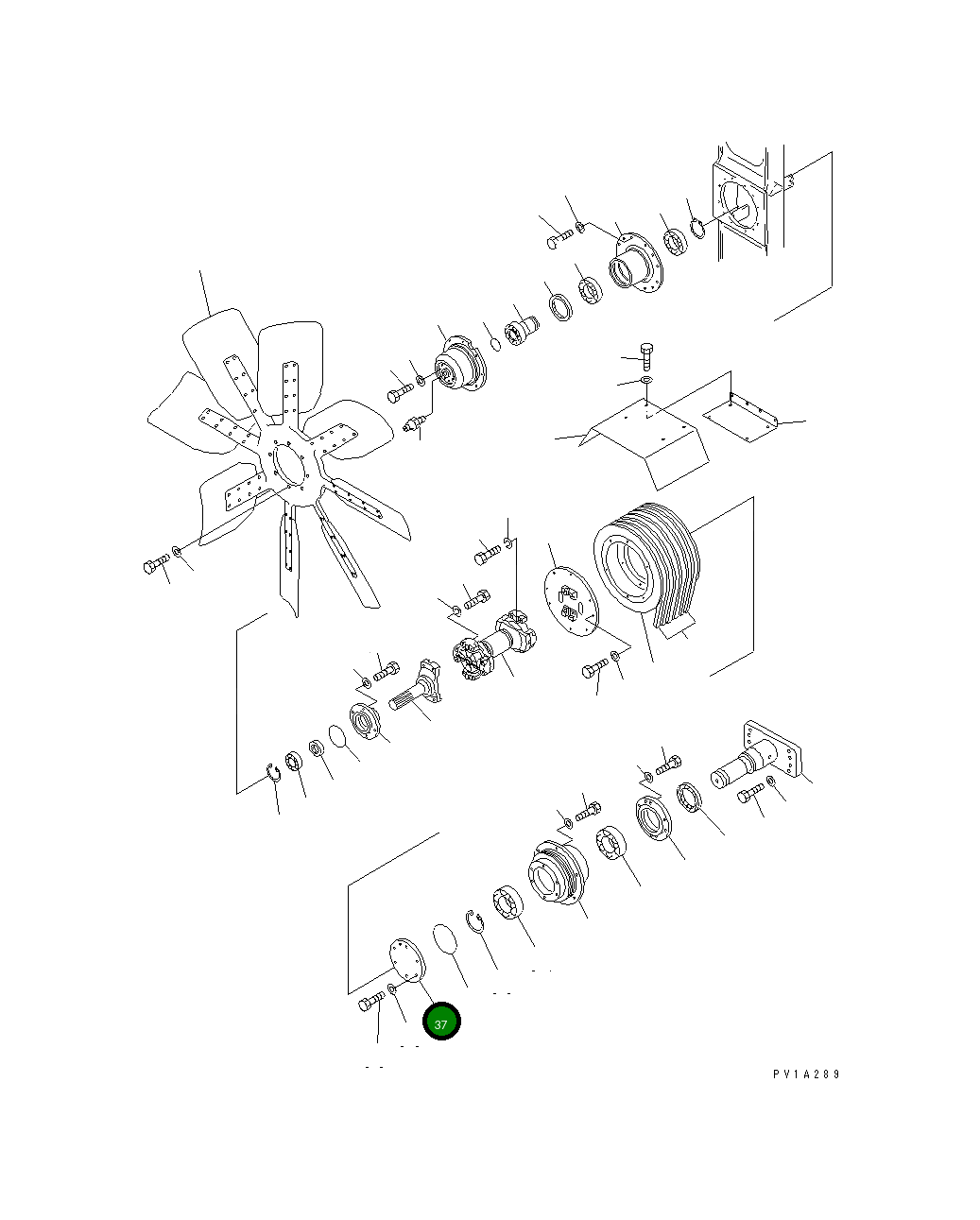 Крышка 19M-03-21160  Komatsu