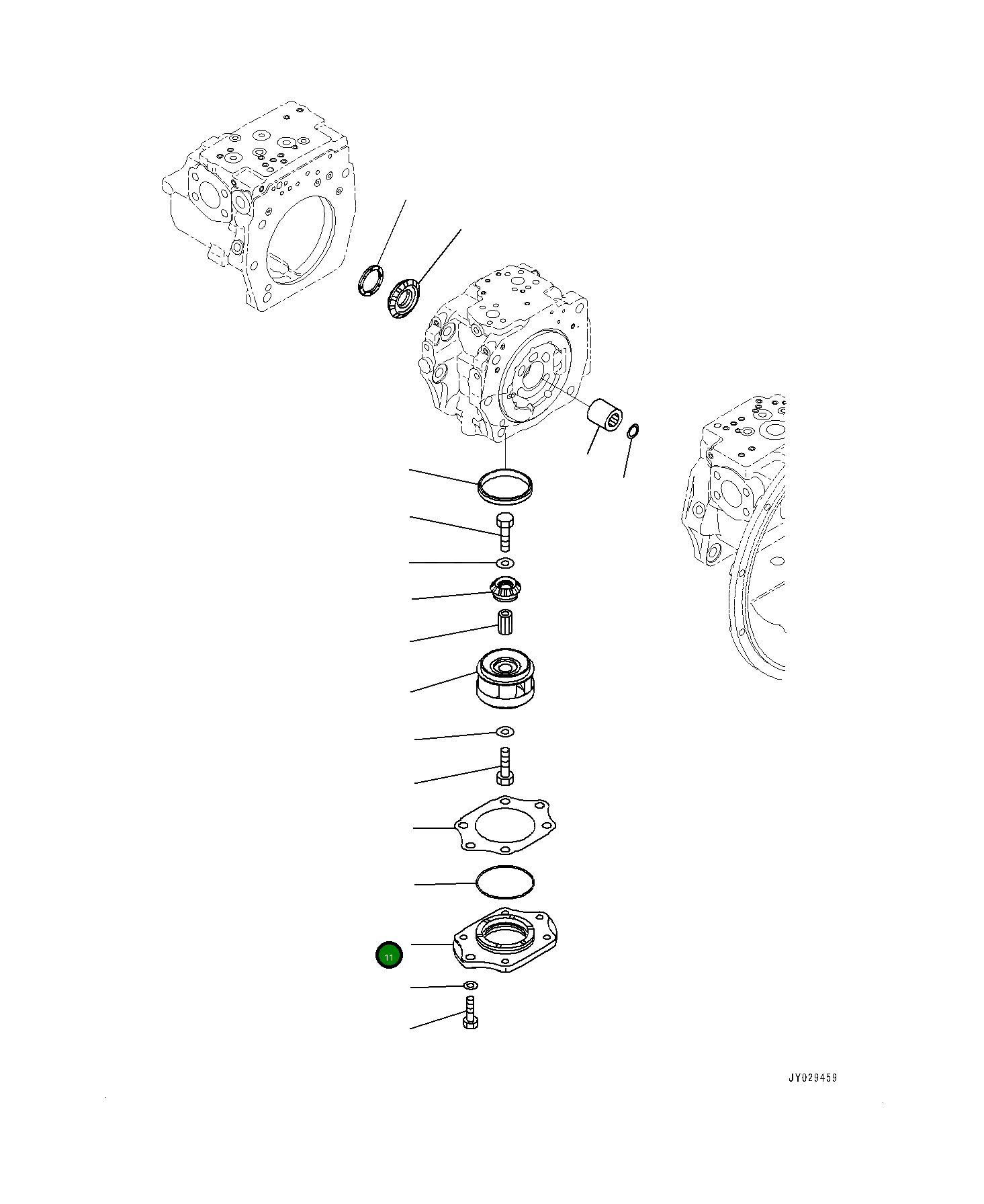 Крышка 708-2H-32370  Komatsu