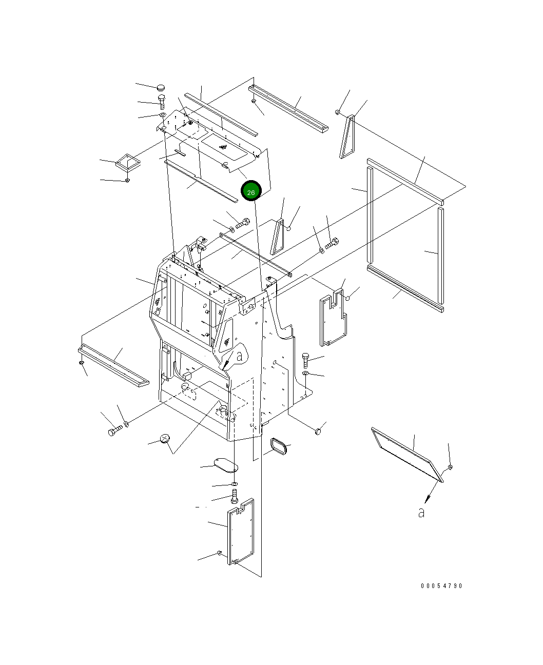 Крышка 134-B62-1540 Komatsu