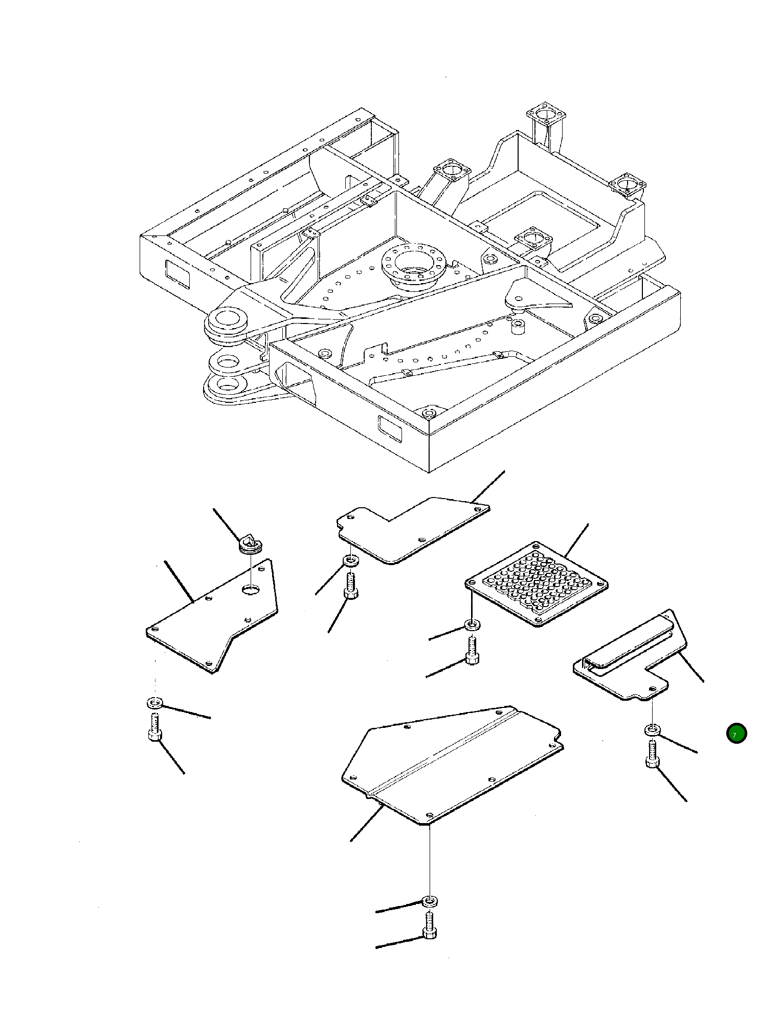 Крышка 21D-54-11290 Komatsu
