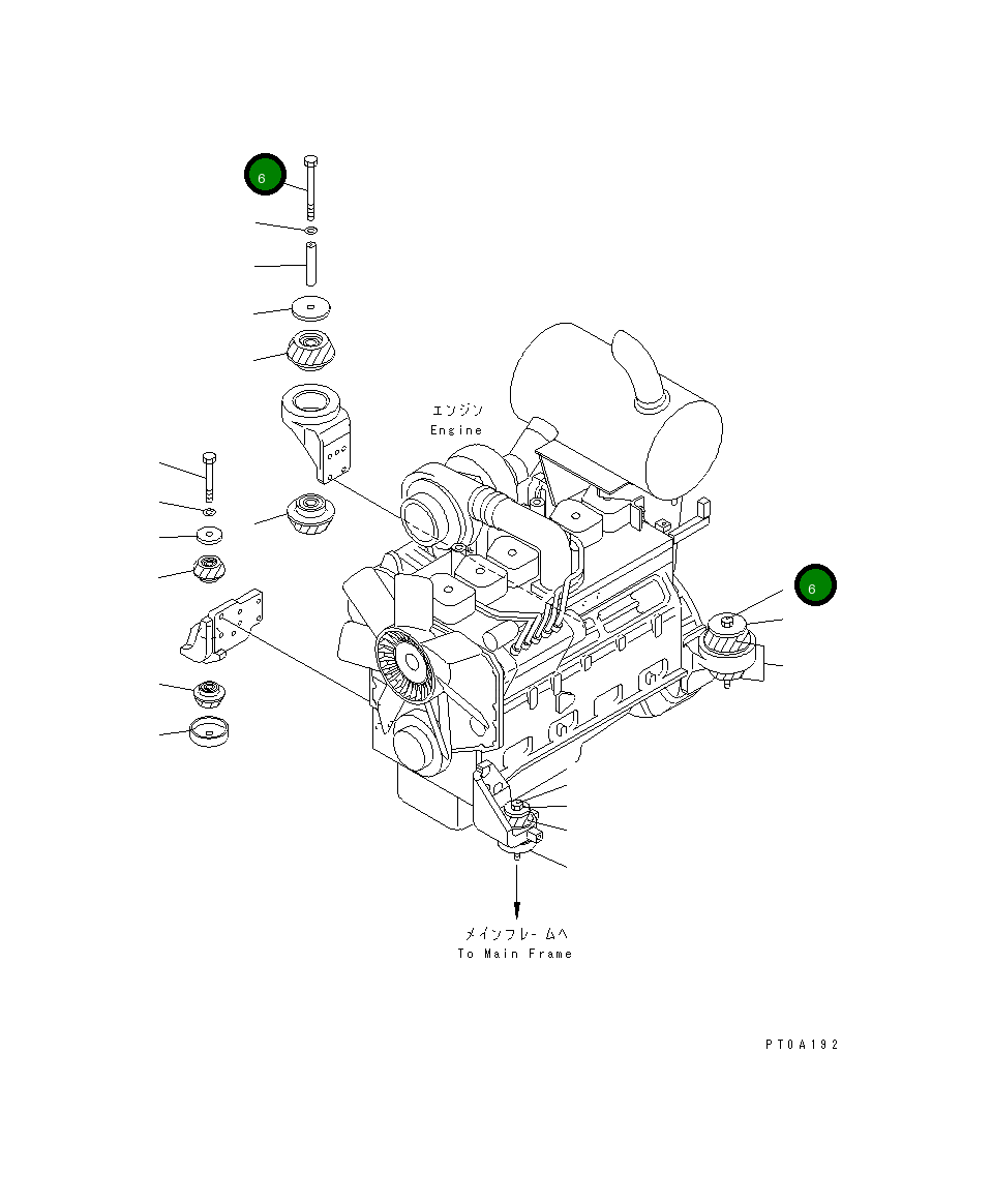 Болт 13S-01-15210 Komatsu
