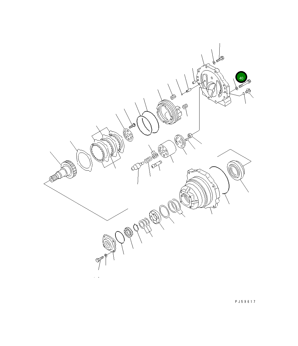 Болт 01010-51295 Komatsu