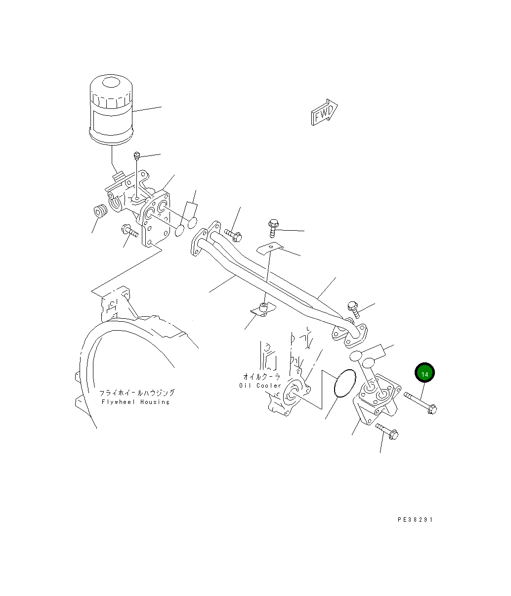 Болт 01435-20885 Komatsu
