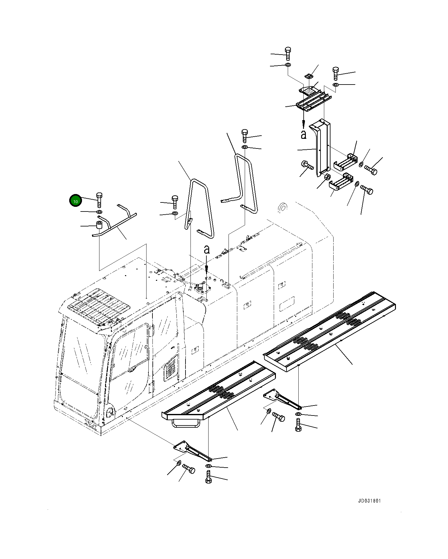 Болт 01010-D1260 Komatsu