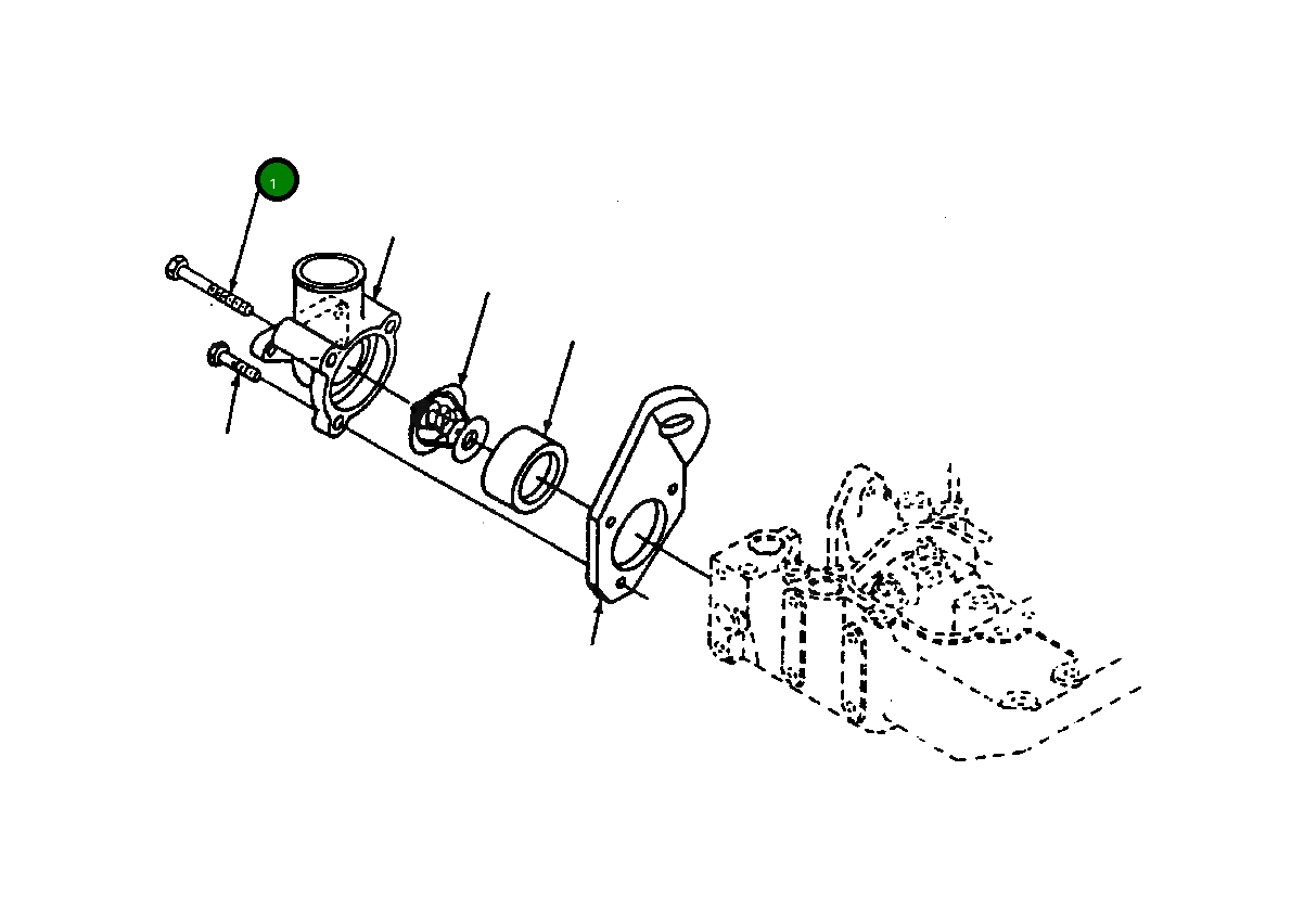 Болт 1240 613 H1 Komatsu