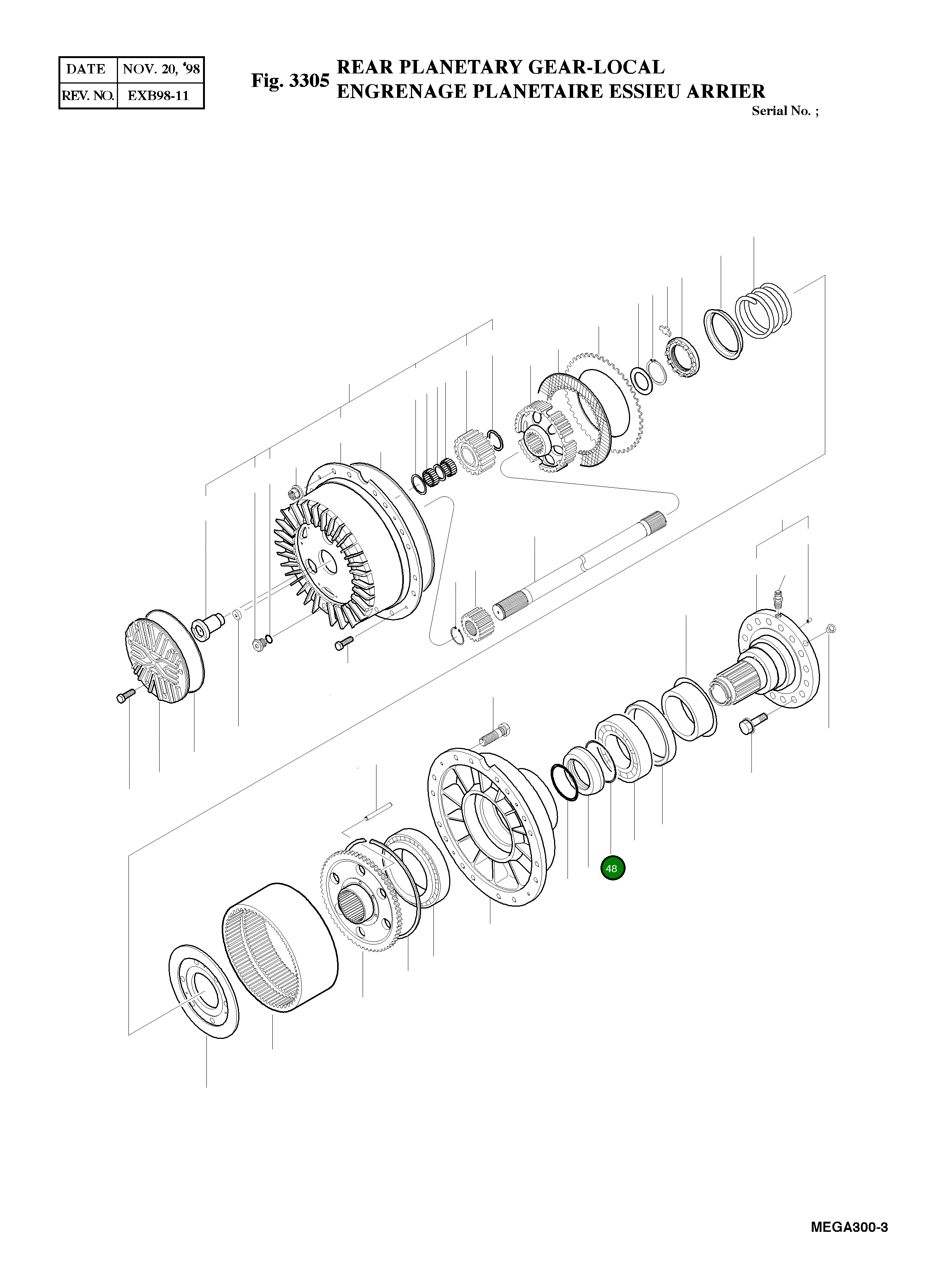 Кольцо уплотнительное (O-Ring) 4180-7128 Komatsu