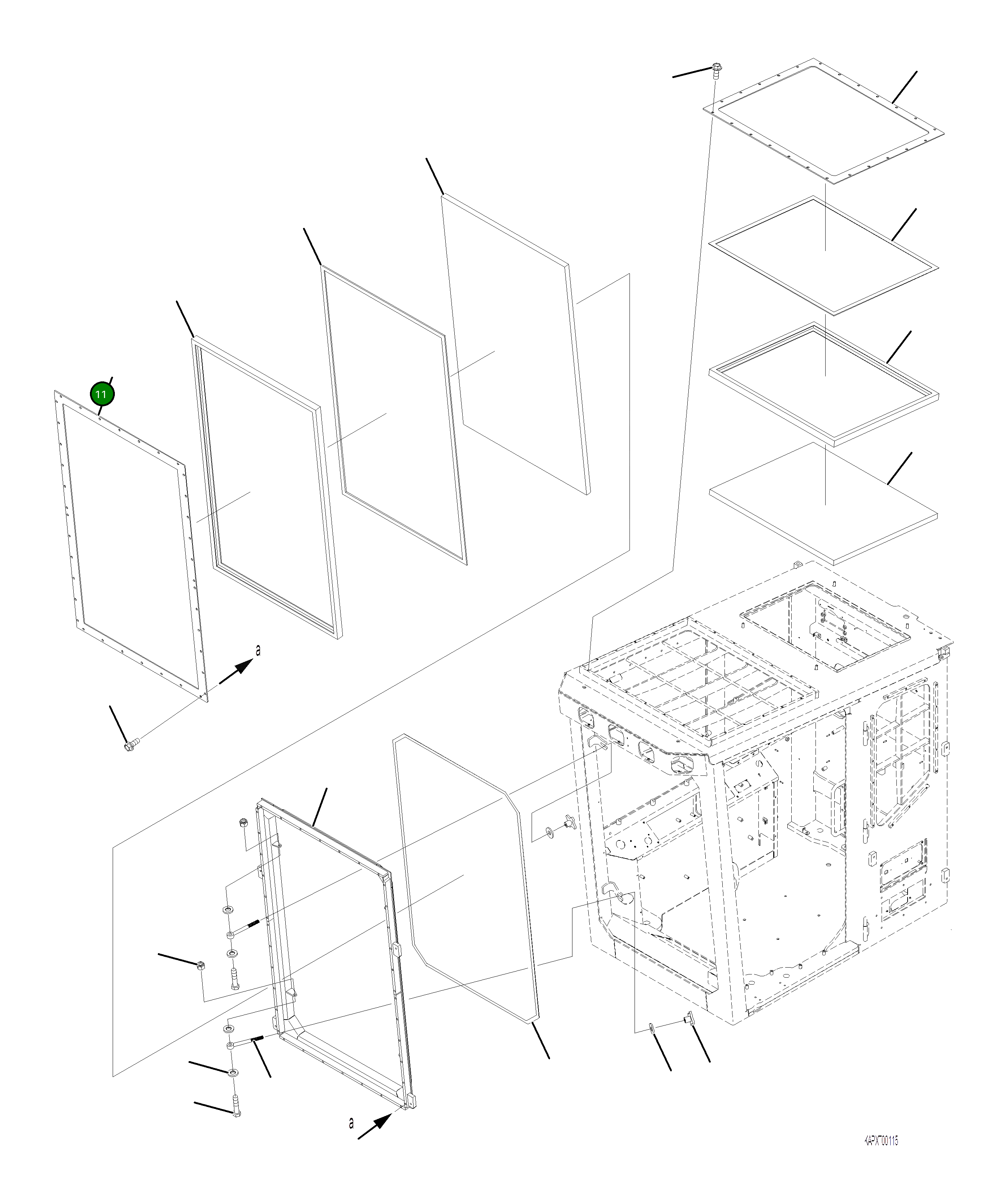 Болт 02010-80644 Komatsu