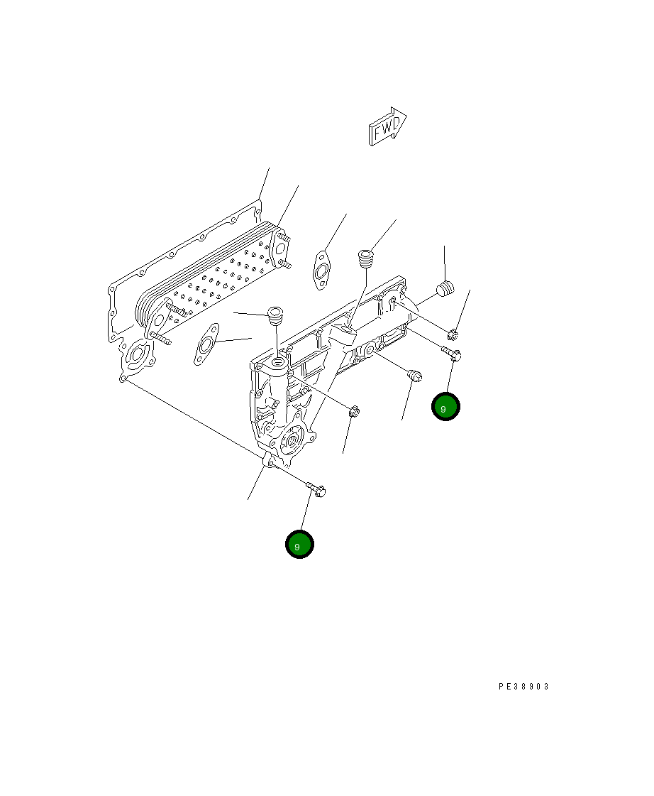 Болт 01435-20840 Komatsu
