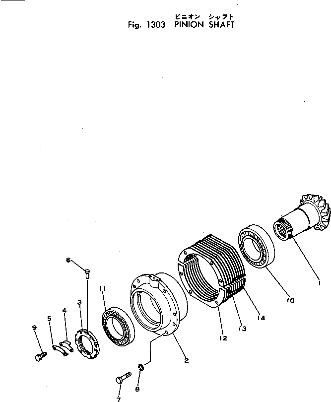 Болт 01000-30814 Komatsu