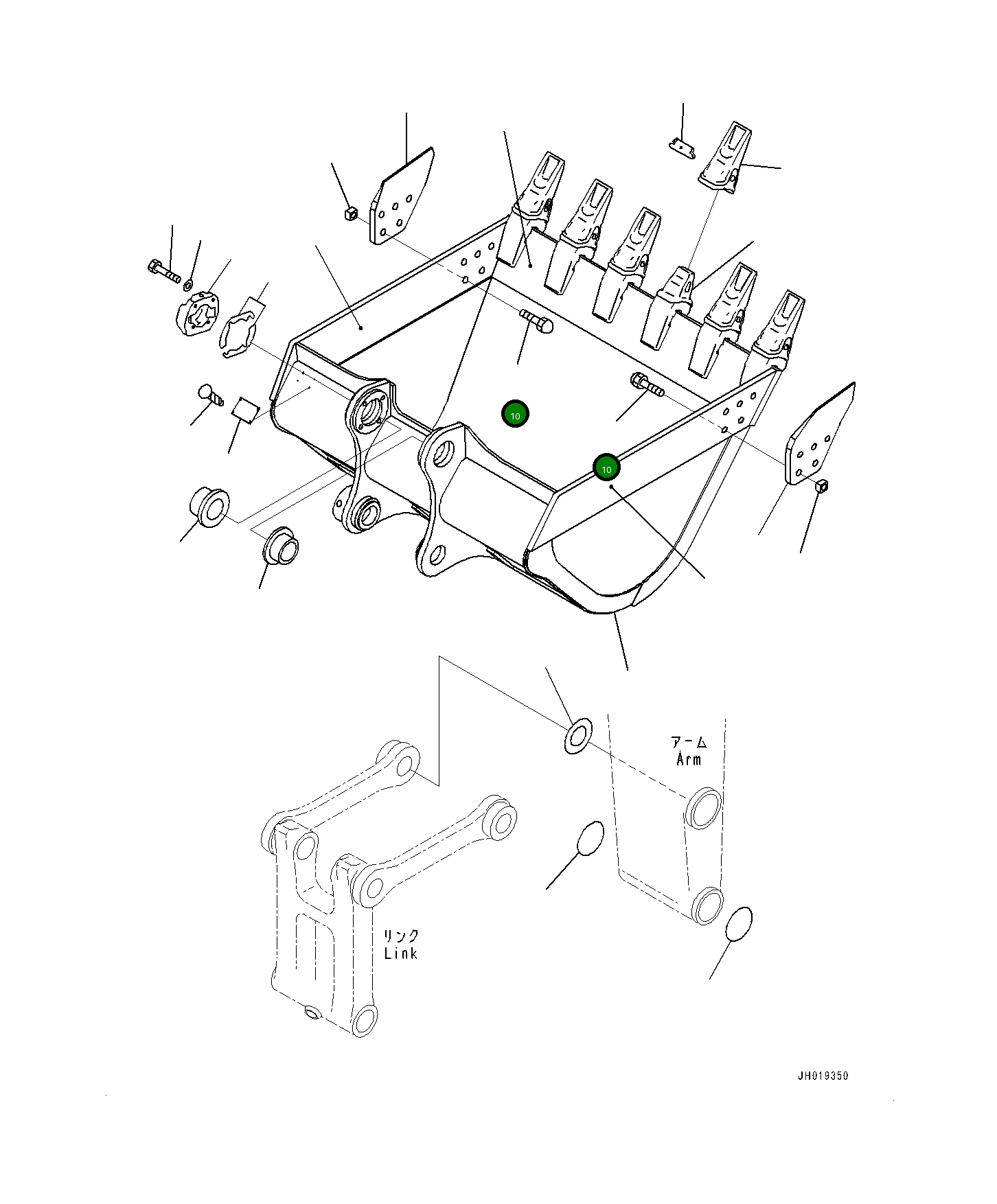 Болт 209-32-11260 Komatsu