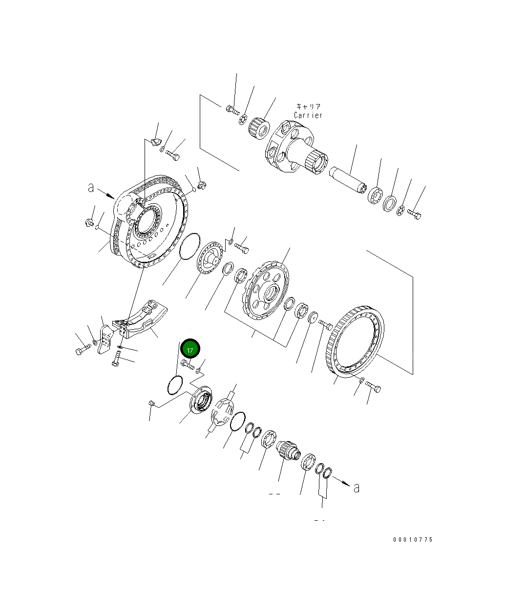 Кольцо уплотнительное (O-Ring) 07000-15250 Komatsu