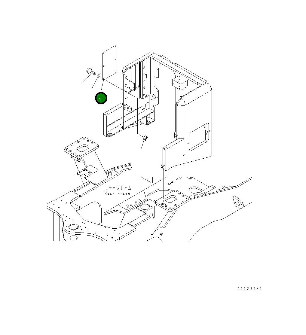 Крышка 425-950-2110 Komatsu
