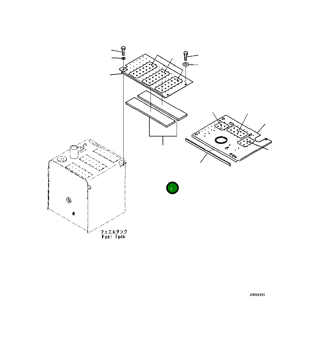 Крышка 20Y-54-B2410 Komatsu