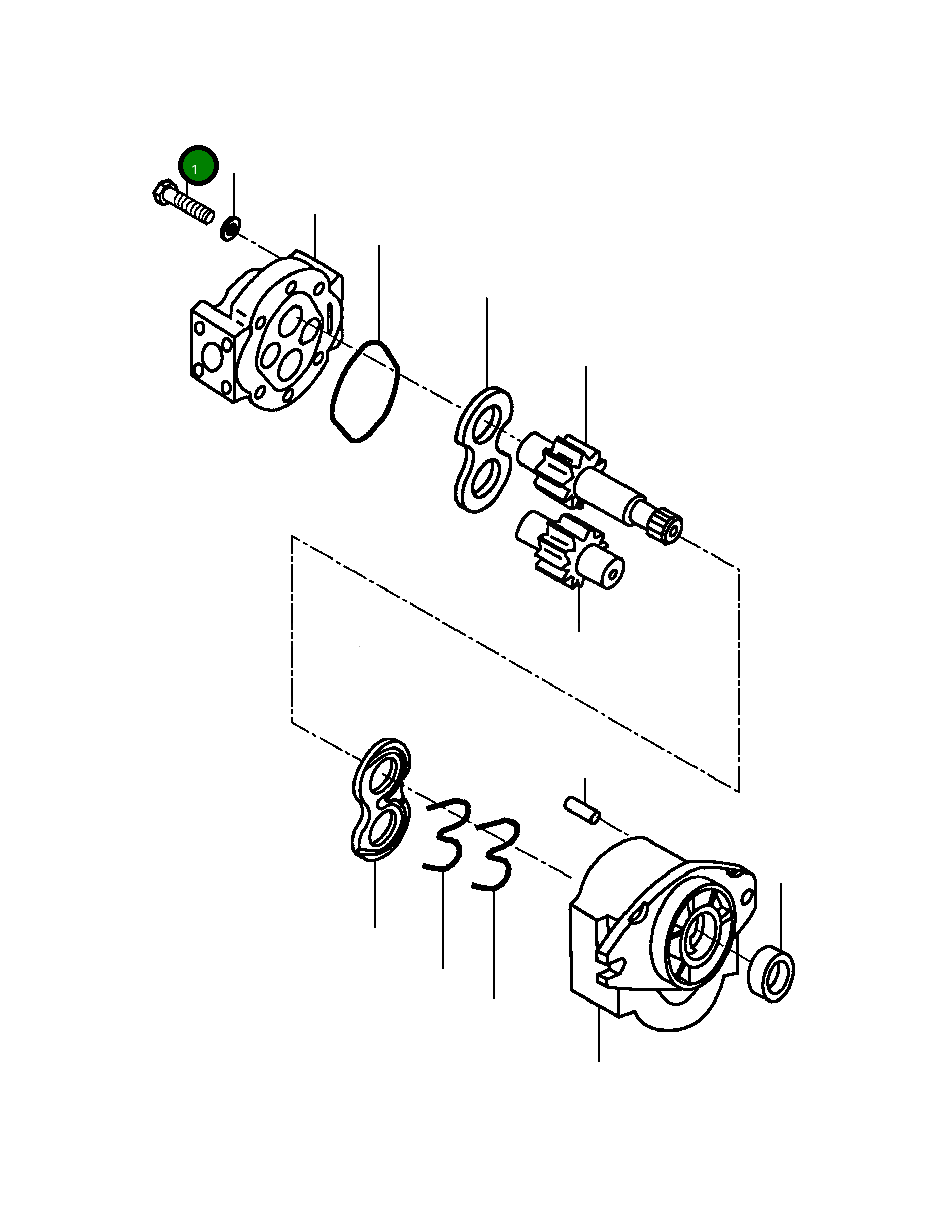 Болт 1430 639 H1 Komatsu